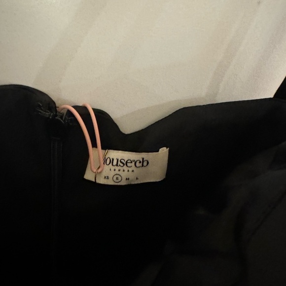 House of CB Flora Pleated Satin Midi Dress size small - Picture 5 of 6